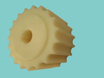 1701/1701TAB  MACHINED CHAIN SPROCKETS MOULDED CONVEYOR WHEELS IDLERS WHITE AND BLACK COLOR