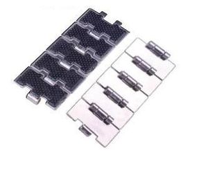 flat top conveyor chains stainless steel flat top chains with rubber friction top slat top chains