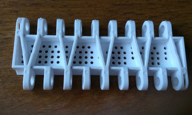ZY8000FG UNICHAINS OPB23 TRAIGHT RUNNING FLUSH GRID MODULAR CONVEYOR BELTS WHITE COLOR MATERIALS POM PP ACETAL BELTS