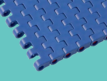 L'UNI supérieur solide de bandes de conveyeur de ceintures modulaires en plastique de surface plane de ZY800FT ENCHAÎNE LA CATÉGORIE COMESTIBLE de FDA de couleur bleue de QNB